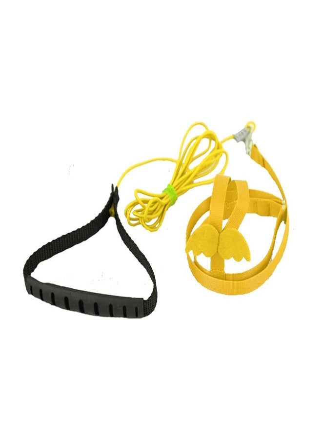FORZENA Birds Adjustable Harness and Leash, Parrot Outdoor Flying Training Traction Rope Straps with Cute Wing for Small Animal Birds, Parrots, Pigeons, Lizard, Turtles (S,Yellow) - Image 2